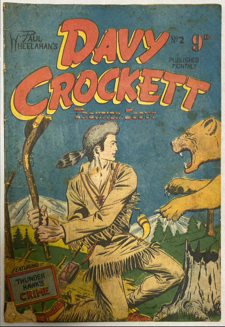 Davy Crockett 2 Australian Comic Book (1 of 9)