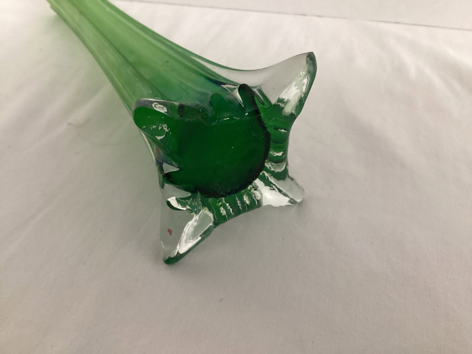 Green Glass Vase - 5