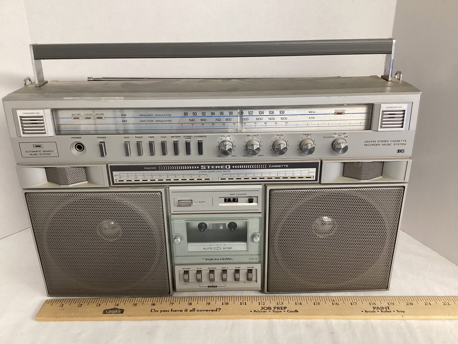 Realistic Stereo Radio and Cassette Player - 7