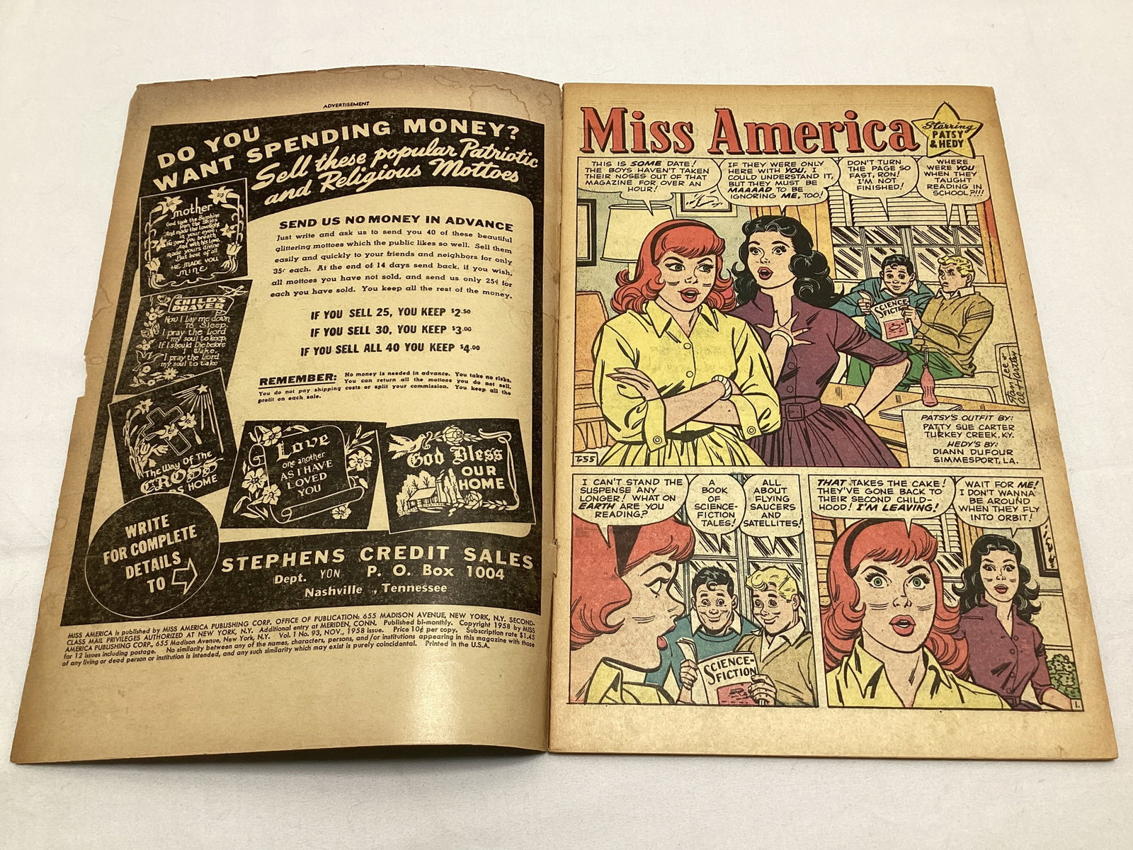 Miss America 93 Atlas Patsy Walker Comic Book - 6
