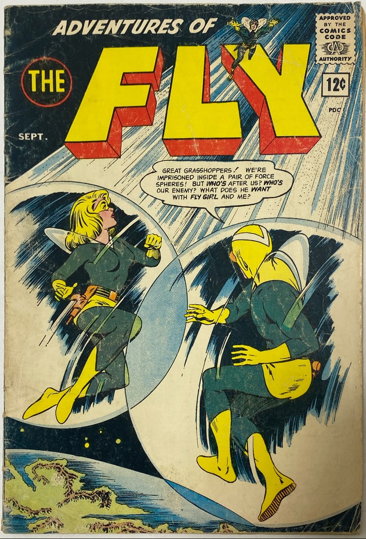 Adventures of the Fly 27 Archie Comic Book: 1963, please preview and see all photos for this lot