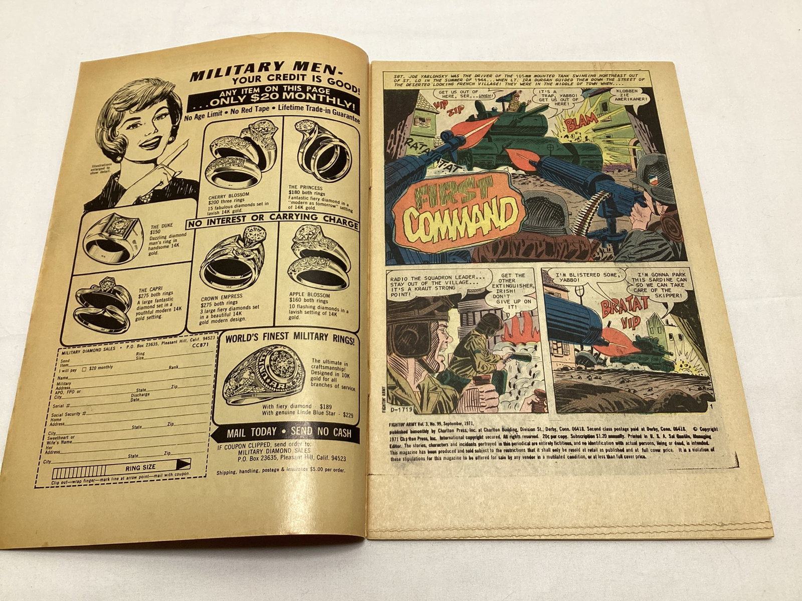 Fightin' Army 99 Charlton Comic Book - 6