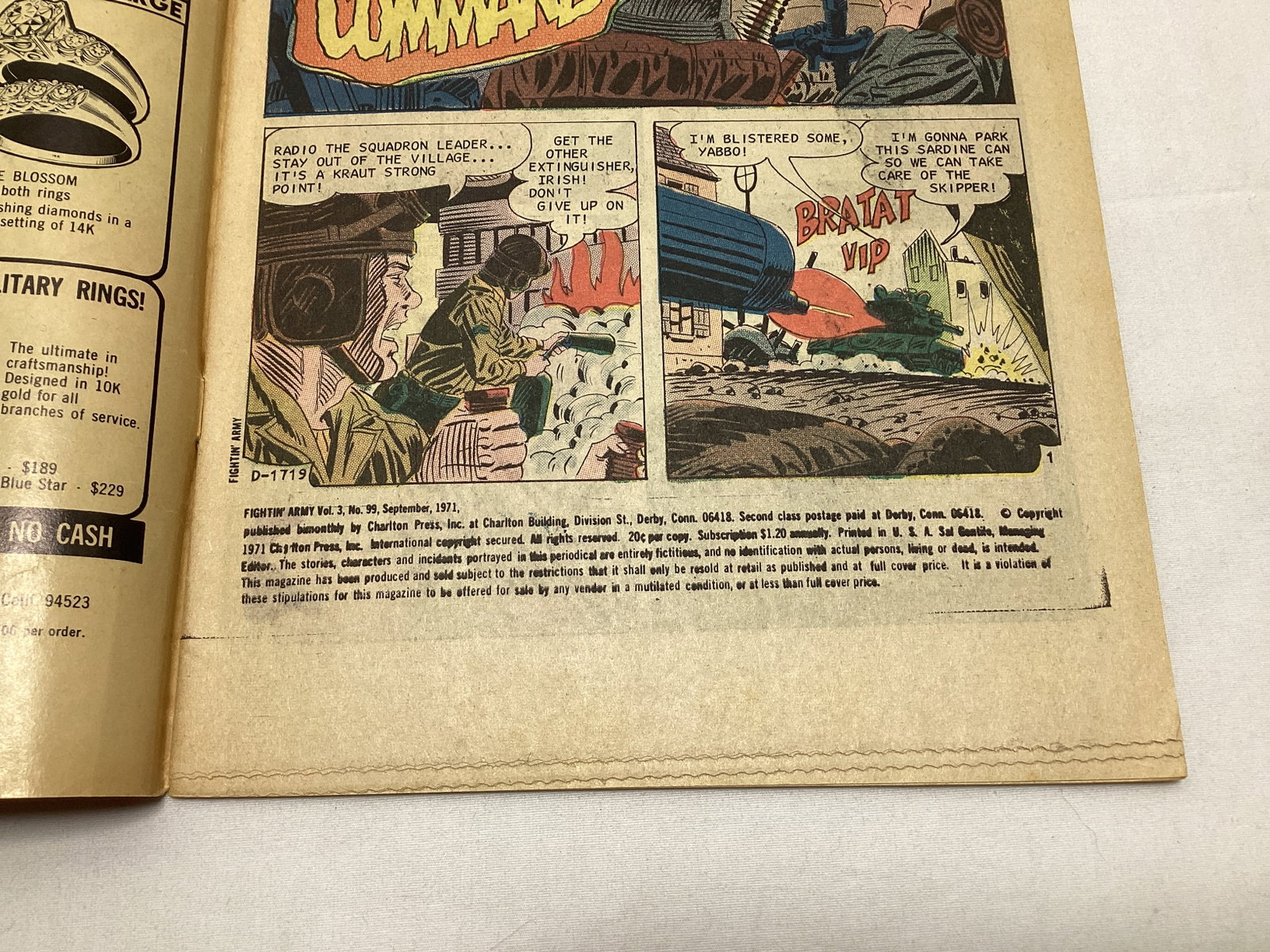Fightin' Army 99 Charlton Comic Book - 7