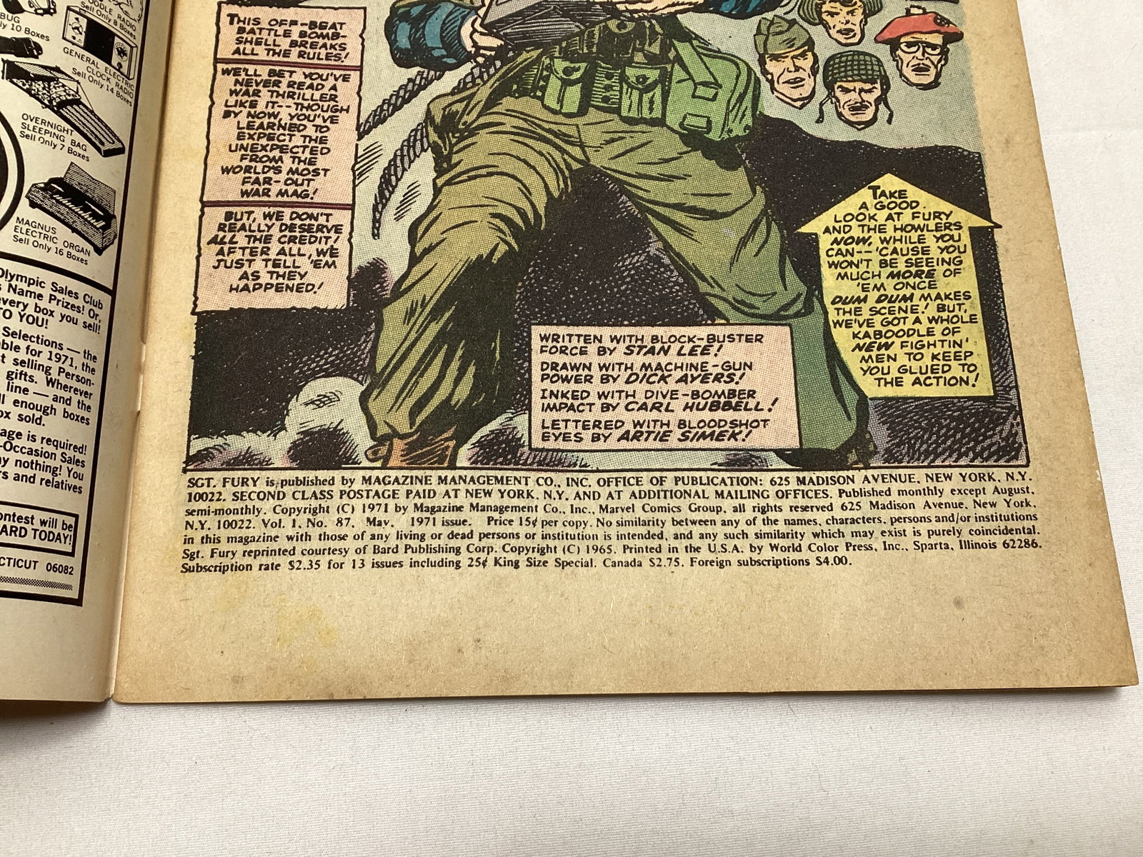 Sgt. Fury and His Howling Commandos 87 Marvel Comic Book - 7