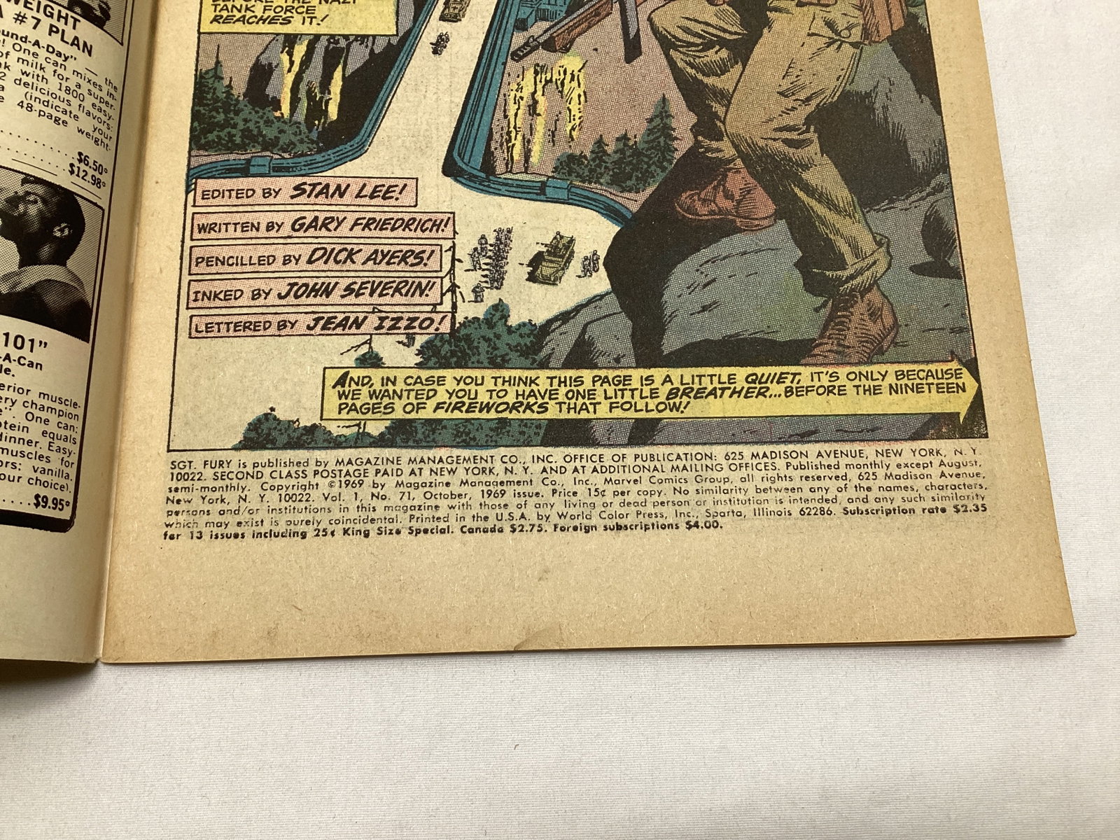 Sgt. Fury and His Howling Commandos 71 Marvel Comic Book - 7