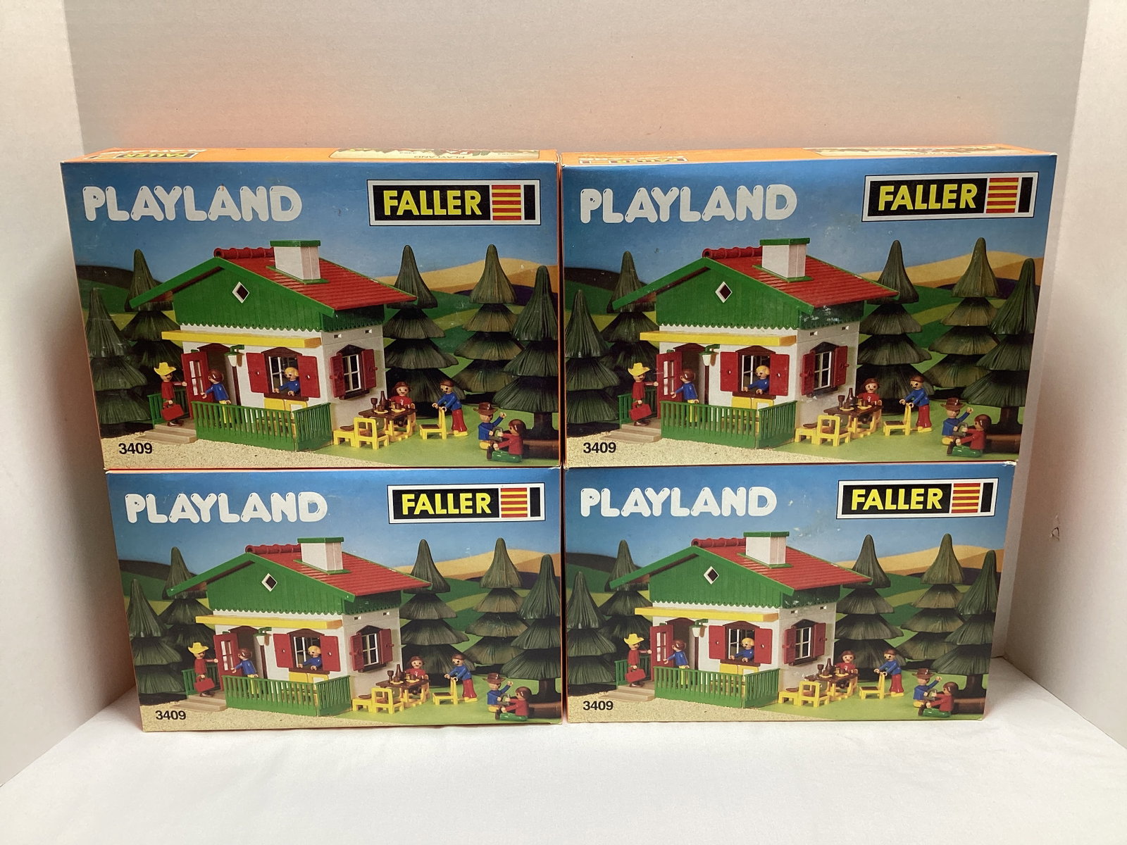 Four Faller Playland 3409 Country House Playsets: made in Western Germany