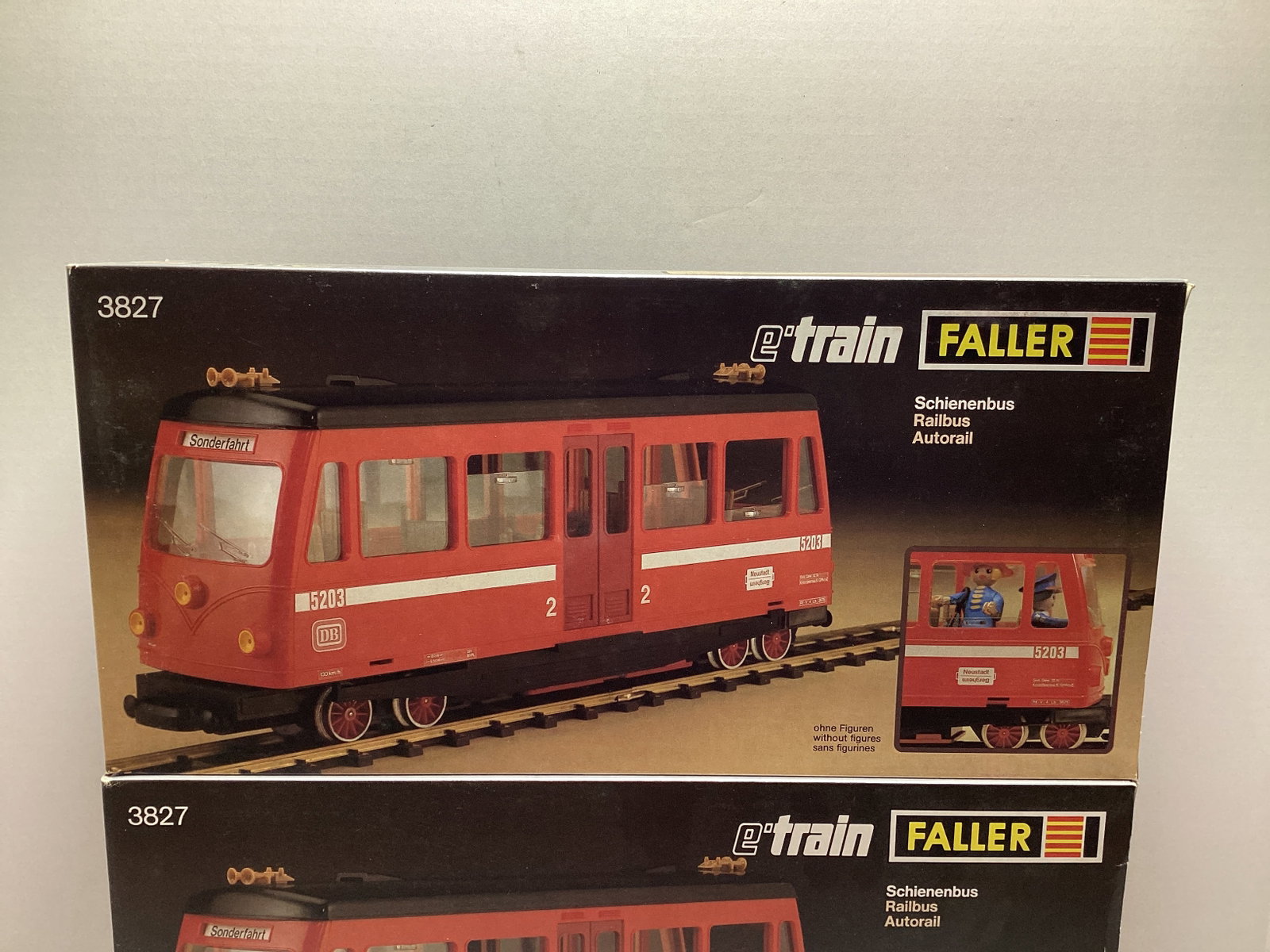 Three Faller E-Train 3827 Schienenbus Railbuses - 2