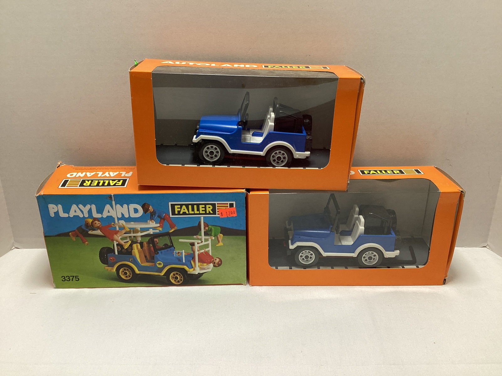 Three Faller Autoland Vehicles: unsure if complete, made in Western Germany