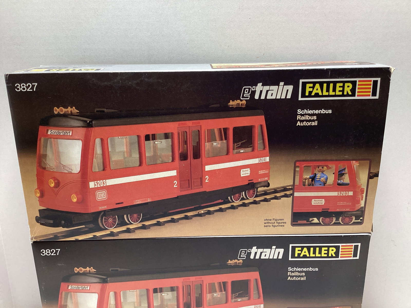 Two Faller E-Train 3827 Schienenbus Railbuses - 2
