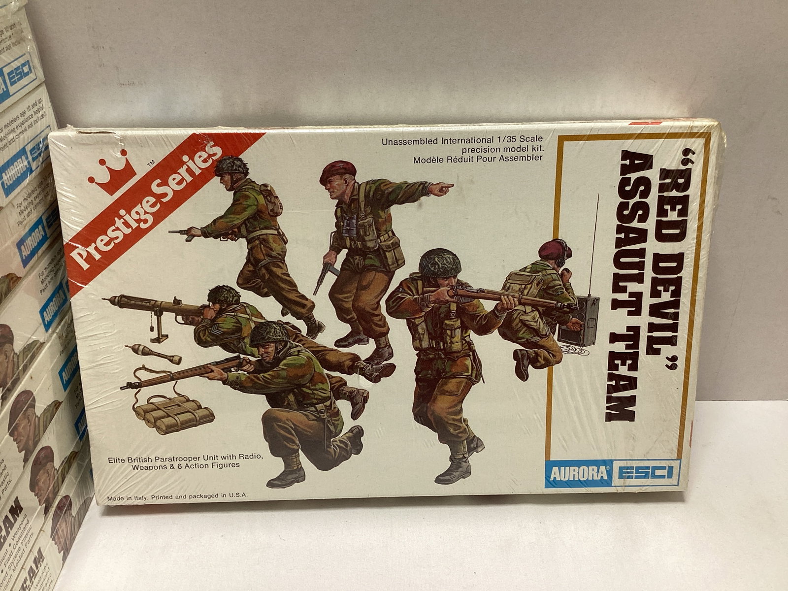 Nine Aurora ESCI Prestige Series Sealed Red Devil Assault Team 6302 Model Kits - 2
