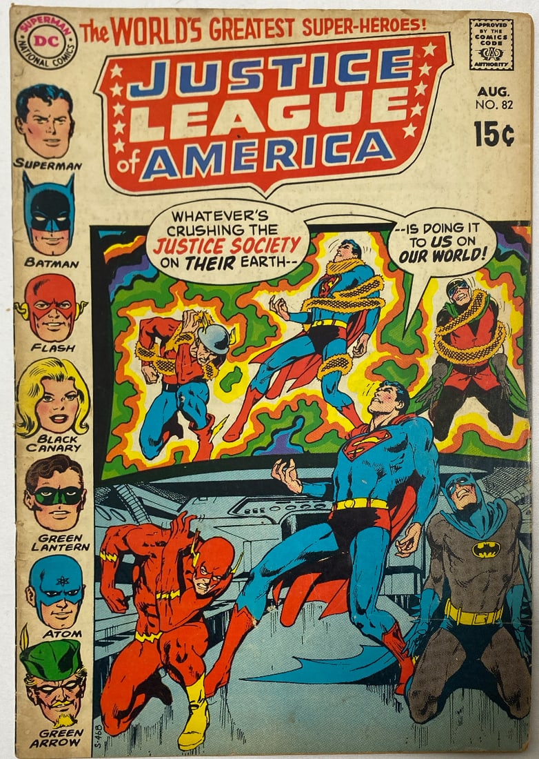 Justice League of America 82 DC Comic Book: 1970, please preview and see all photos for this lot