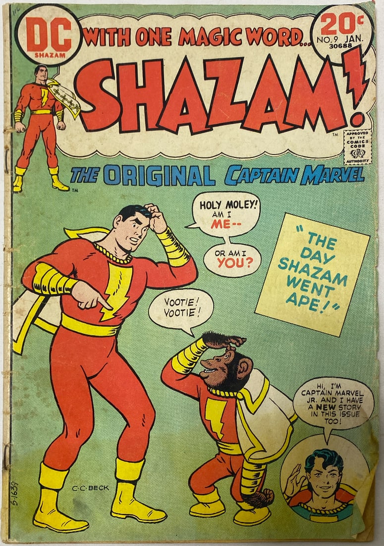 Shazam 9 DC Comic Book: 1974, please preview and see all photos for this lot