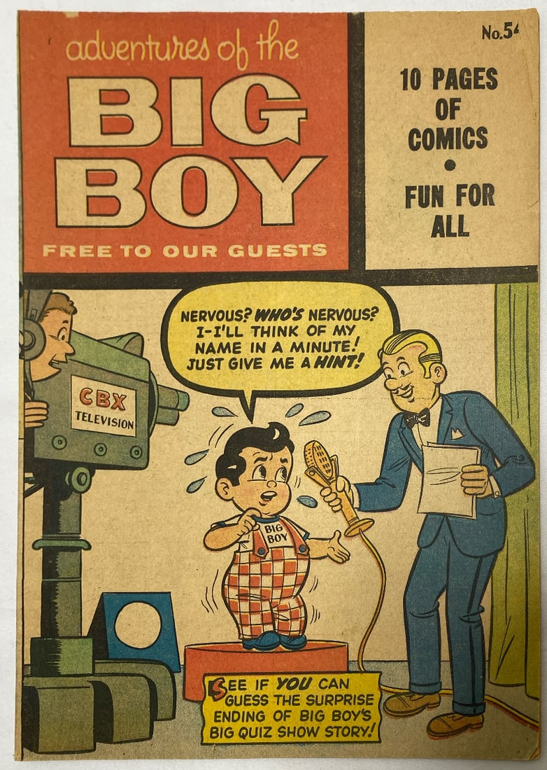 Adventures of the Big Boy 54 Comic Book: please preview and see all photos for this lot