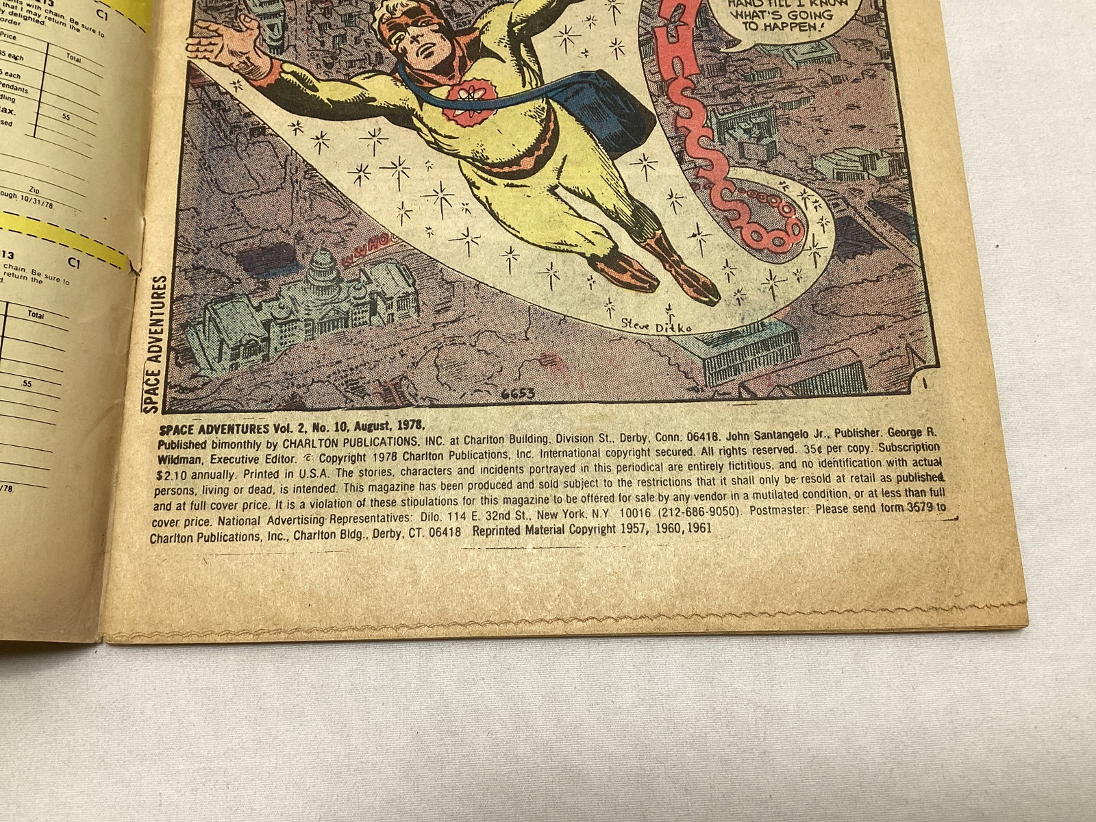 Space Adventures 10 Charlton Comic Book - 7