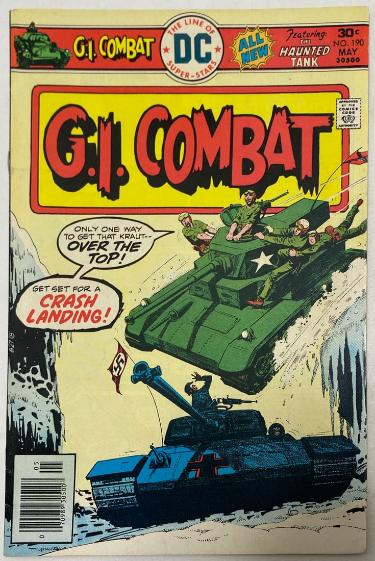 GI Combat 190 DC Comic Book: 1976, please preview and see all photos for this lot