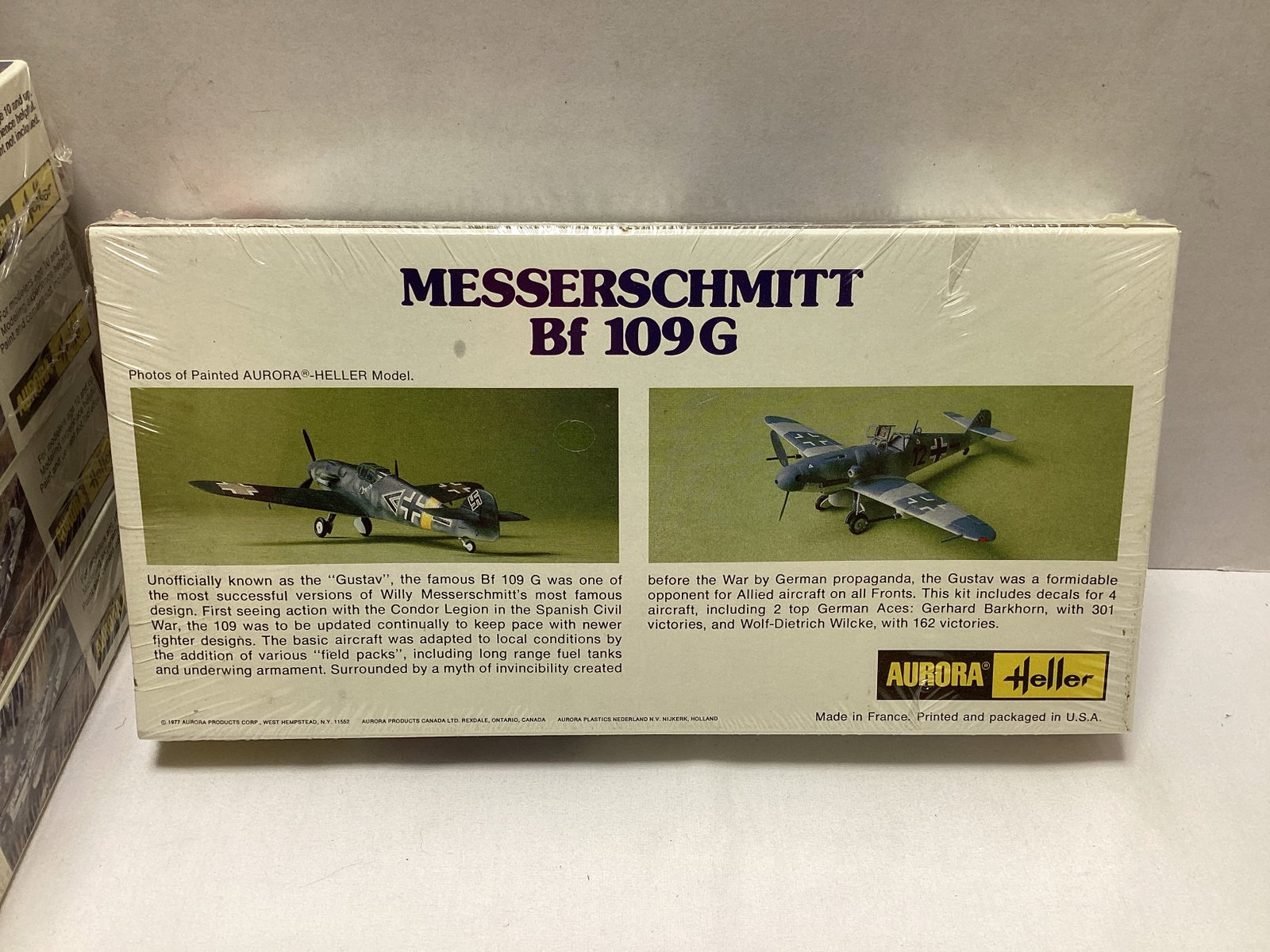 Five Aurora Heller Prestige Series Messerschmitt Bf 109G Sealed 1:72 Scale Model Kits - 3