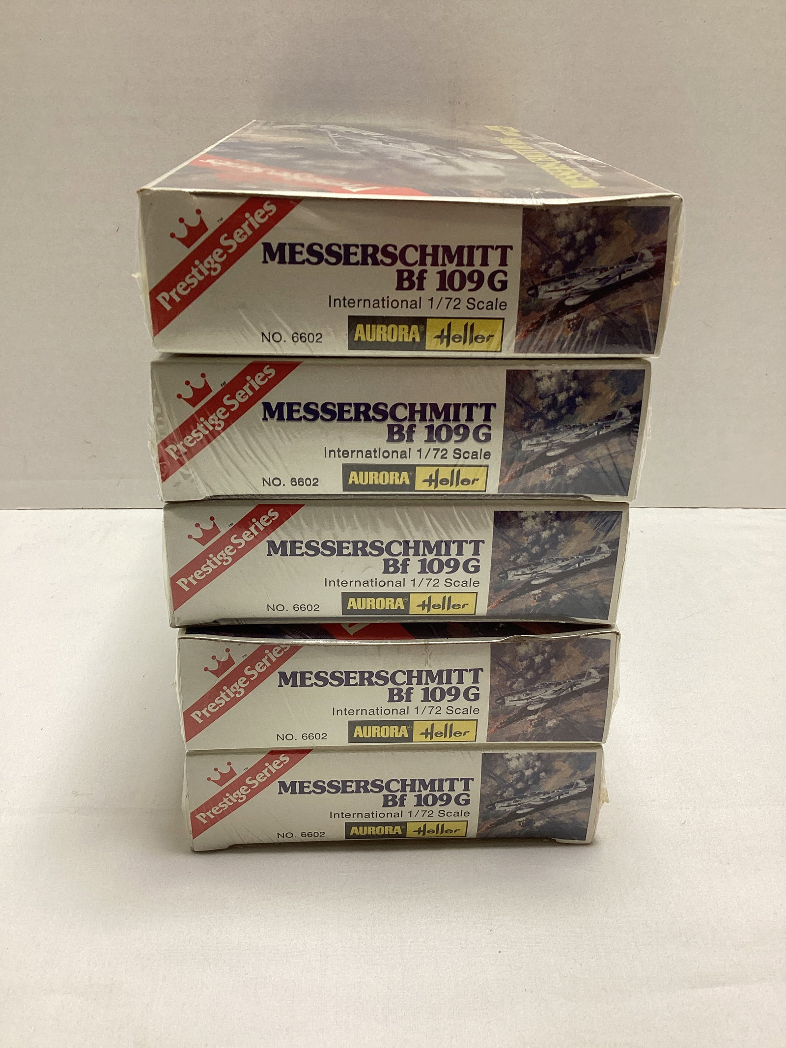 Five Aurora Heller Prestige Series Messerschmitt Bf 109G Sealed 1:72 Scale Model Kits - 4