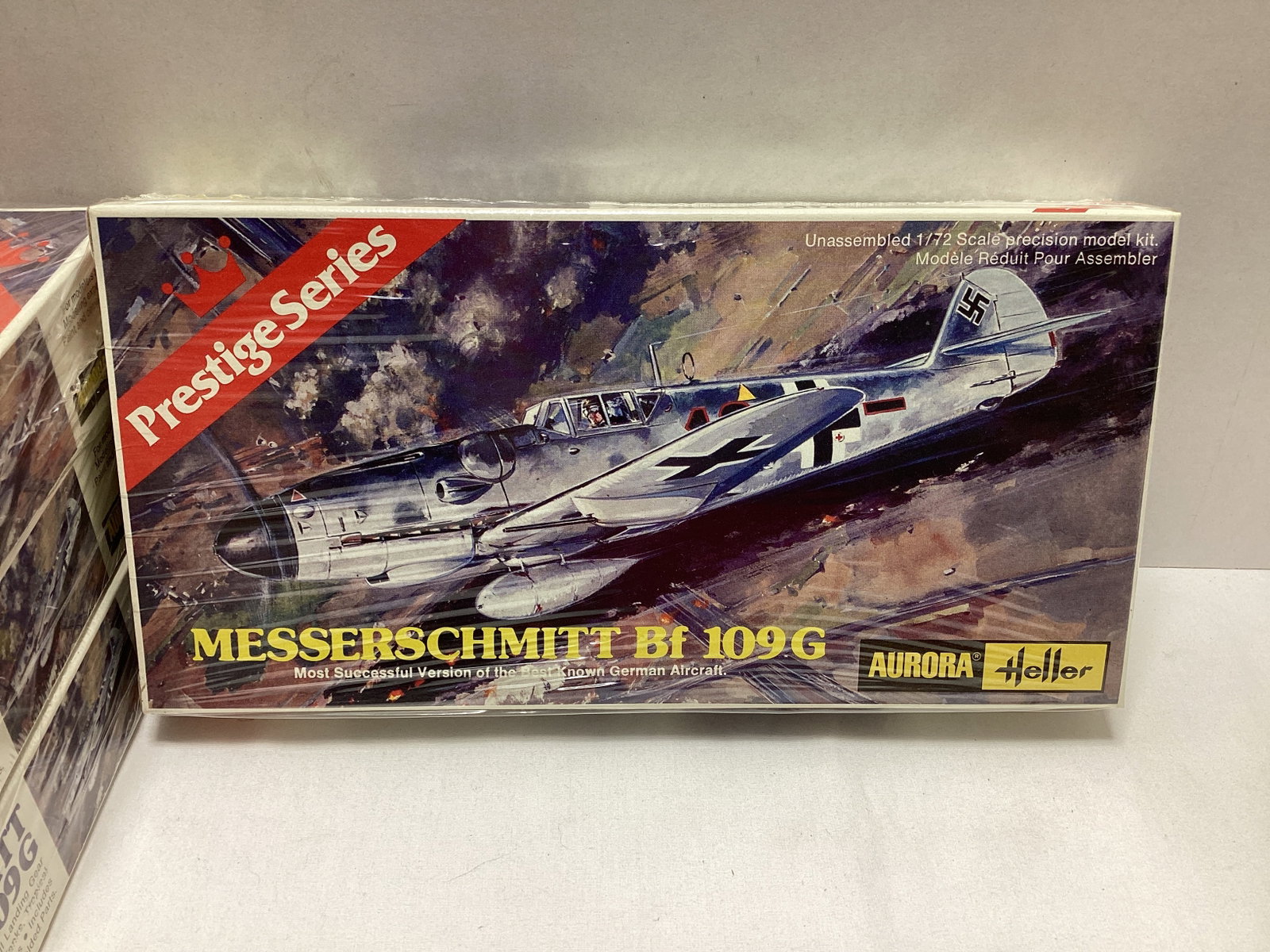 Four Aurora Heller Prestige Series Messerschmitt Bf 109G Sealed 1:72 Scale Model Kits - 2