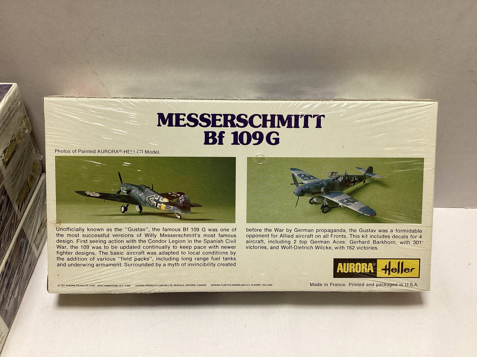 Four Aurora Heller Prestige Series Messerschmitt Bf 109G Sealed 1:72 Scale Model Kits - 3