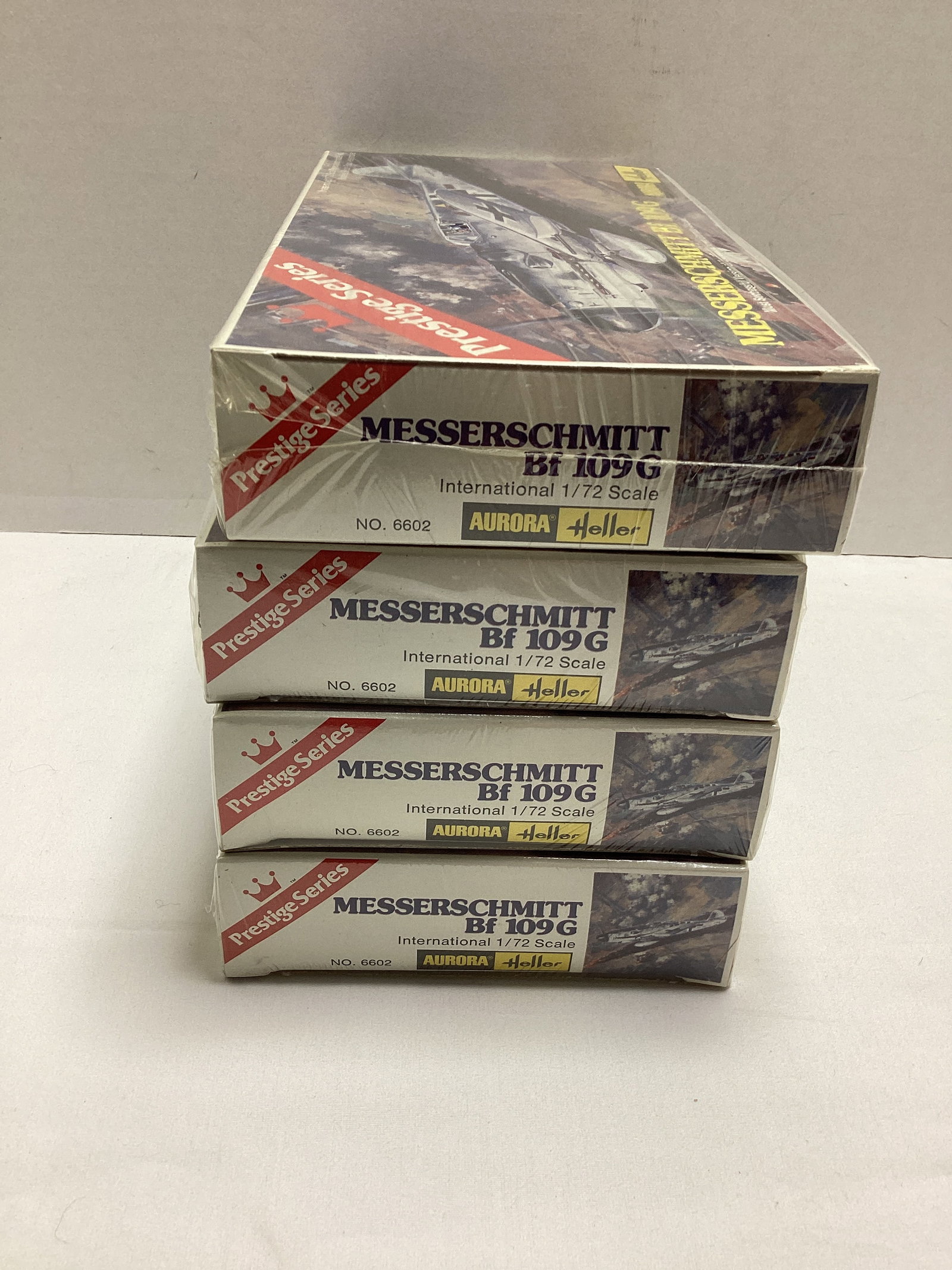 Four Aurora Heller Prestige Series Messerschmitt Bf 109G Sealed 1:72 Scale Model Kits - 4