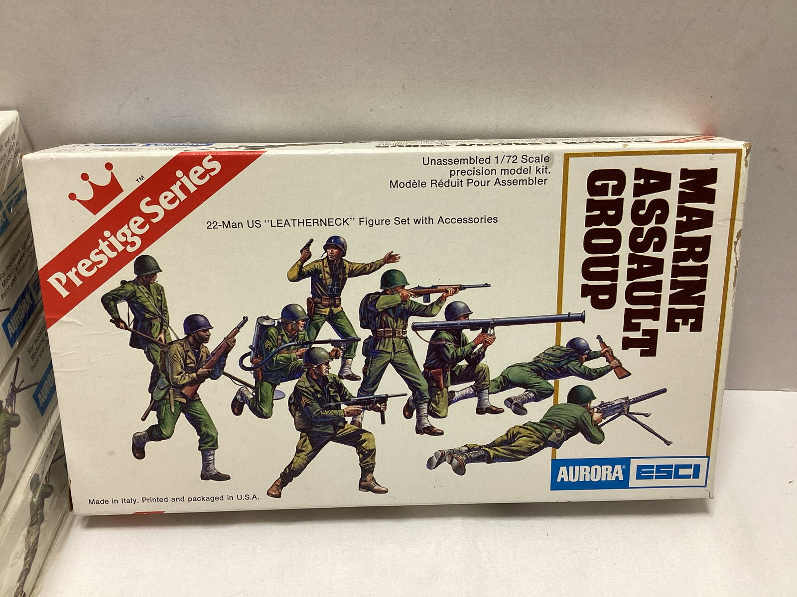 Five Aurora ESCI Prestige Series Marine Assault Group 1:72 Scale Model Kits - 2