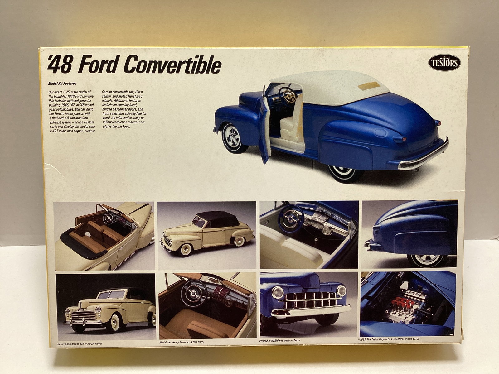 Testors 1948 Ford Convertible 1:25 Scale Model Kit - 4
