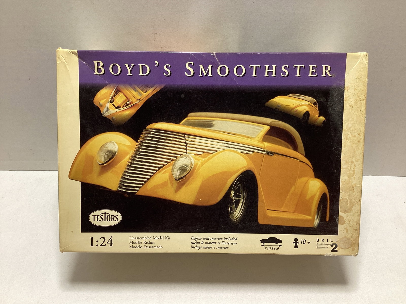 Testors Boyd's Smoothster 1:24 Scale Model Kit: open box, unsure if complete