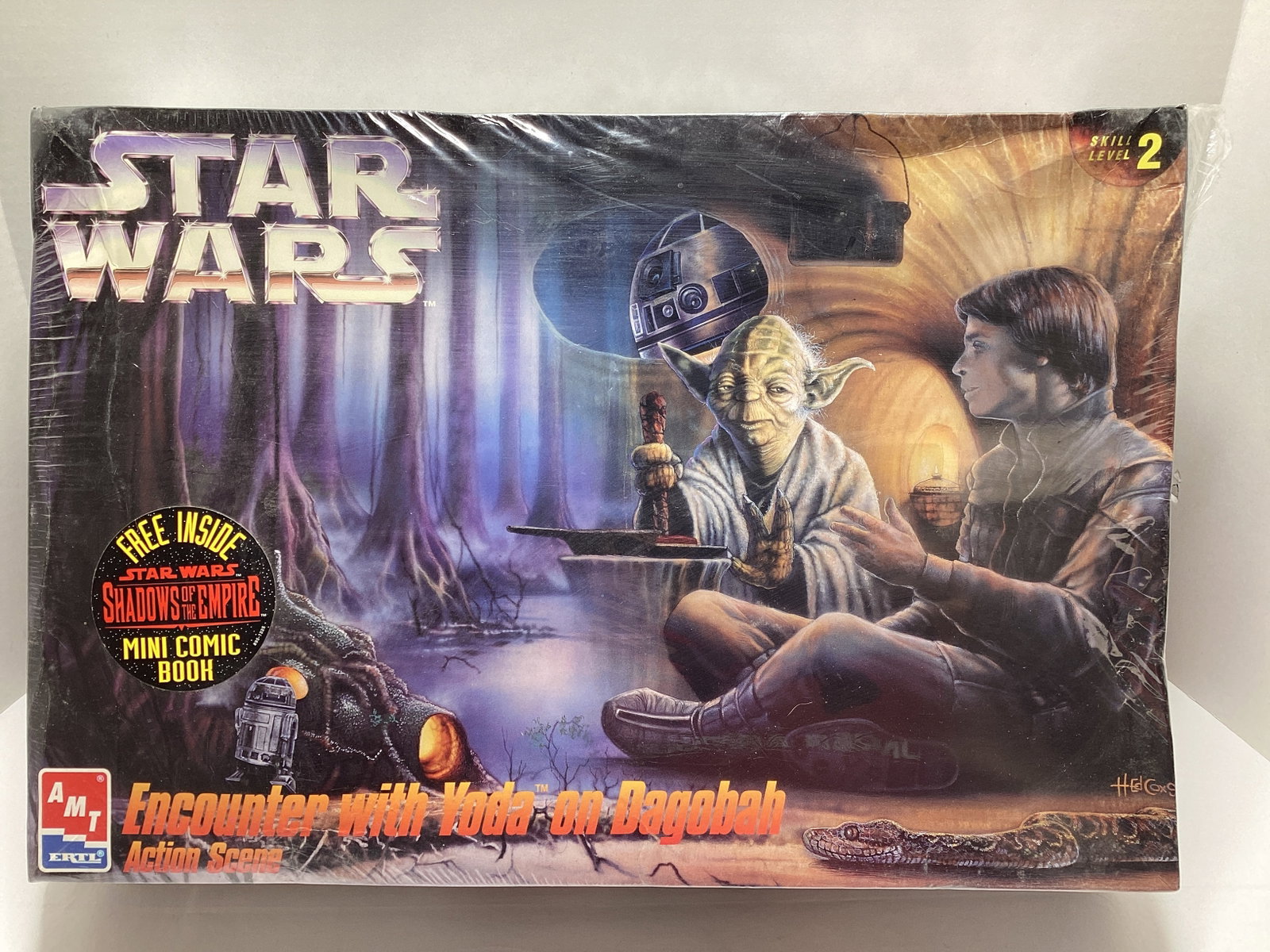AMT ERTL Star Wars Encounter with Yoda on Dagobah Action Scene Sealed: Shadows of the Empire Comic Book Inside