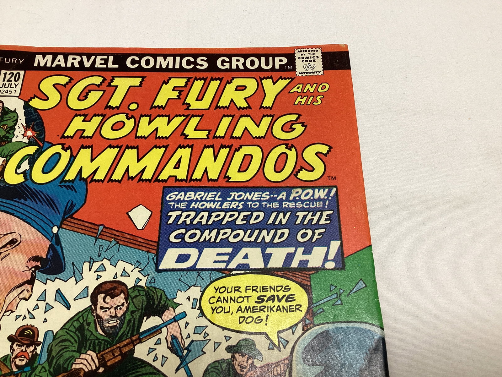 Sgt. Fury and His Howling Commandos 120 Marvel Comic Book - 3