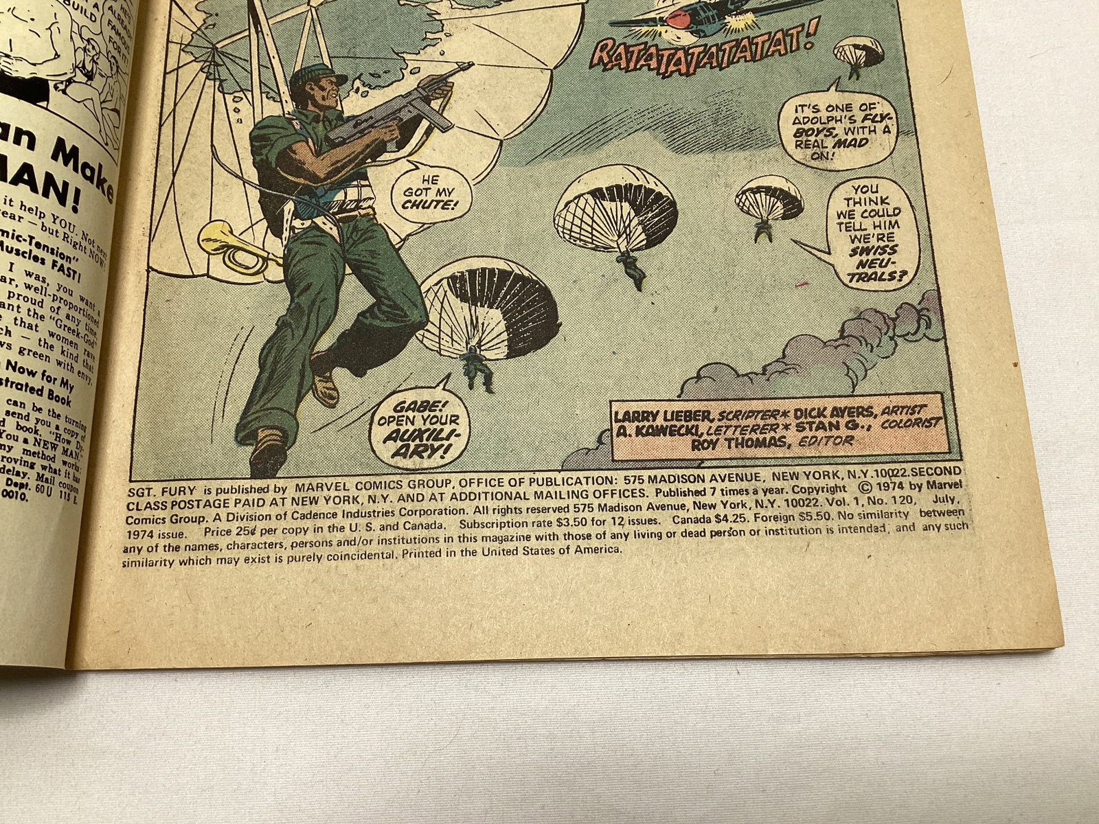 Sgt. Fury and His Howling Commandos 120 Marvel Comic Book - 7