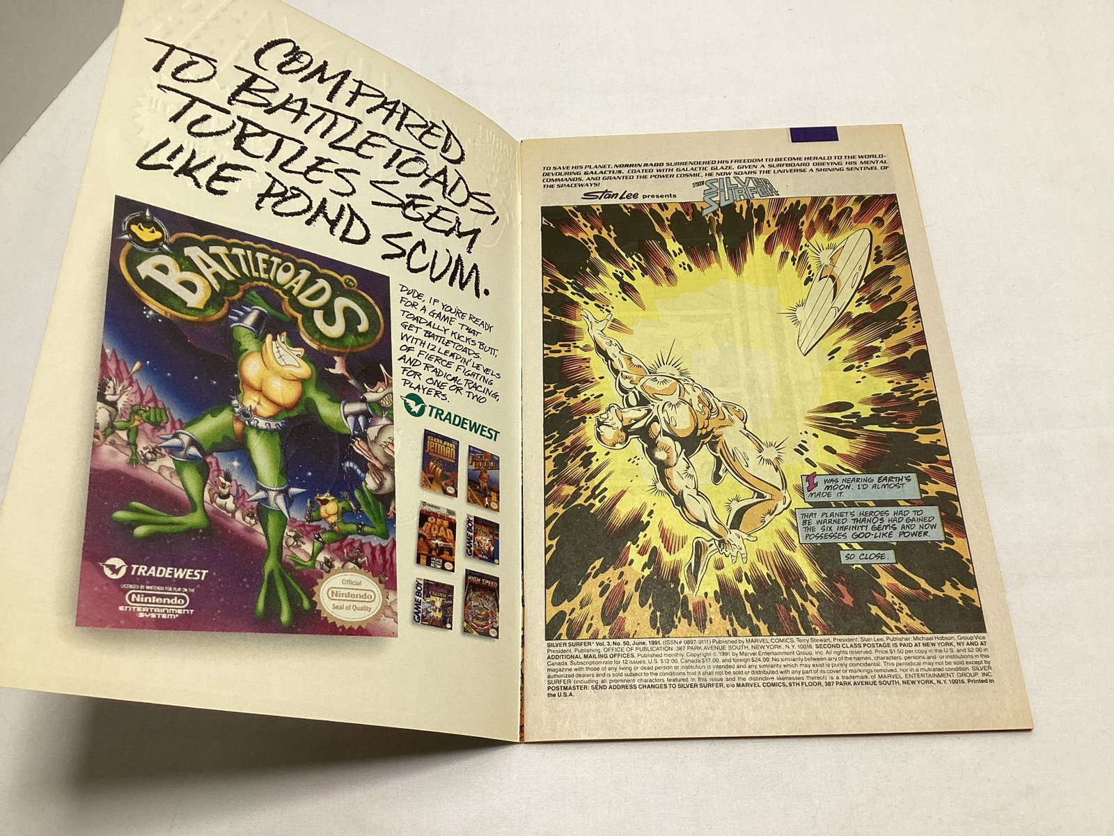 Silver Surfer 50 Marvel Comic Book - 6