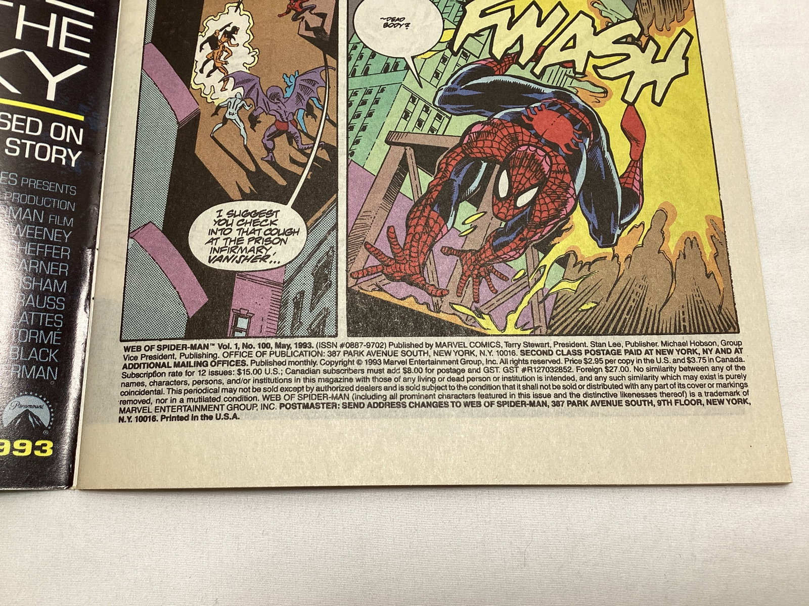 Web of Spider-Man 100 Marvel Comic Book - 7