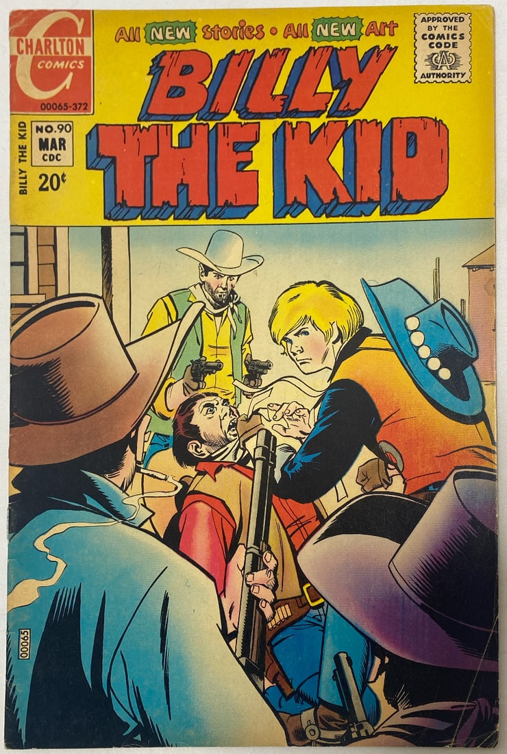 Billy the Kid 90 Charlton Comic Book: 1972, please preview and see all photos for this lot