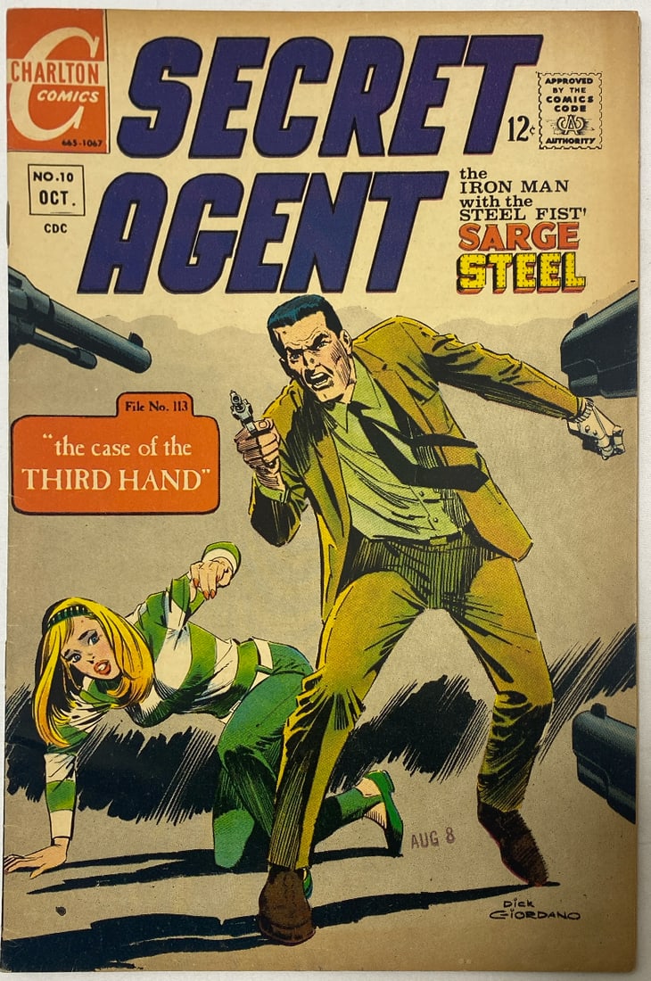Secret Agent 10 Charlton Comic Book: 1967, please preview and see all photos for this lot
