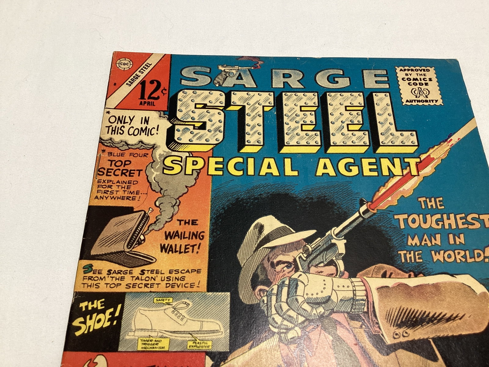Sarge Steel Special Agent 8 Charlton Comic Book - 2