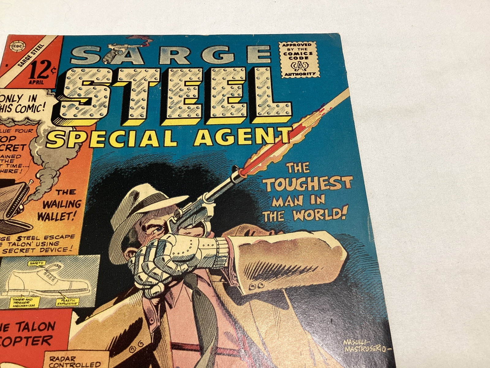 Sarge Steel Special Agent 8 Charlton Comic Book - 3