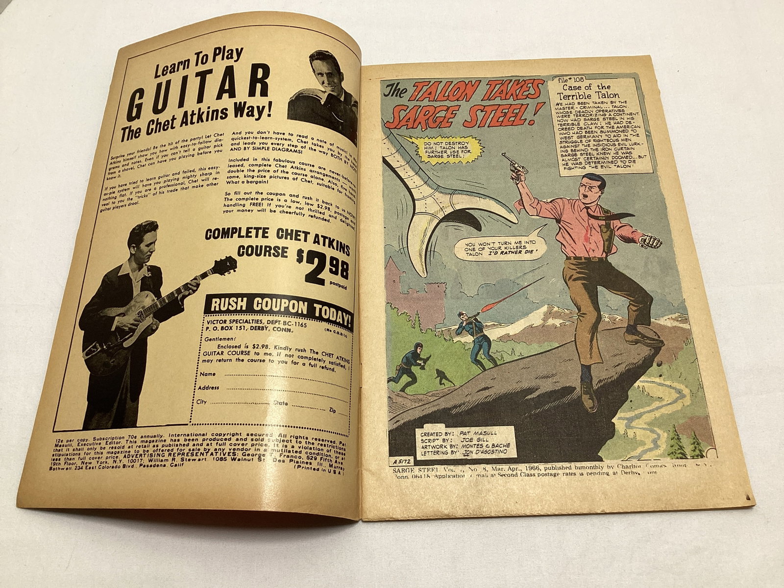 Sarge Steel Special Agent 8 Charlton Comic Book - 6