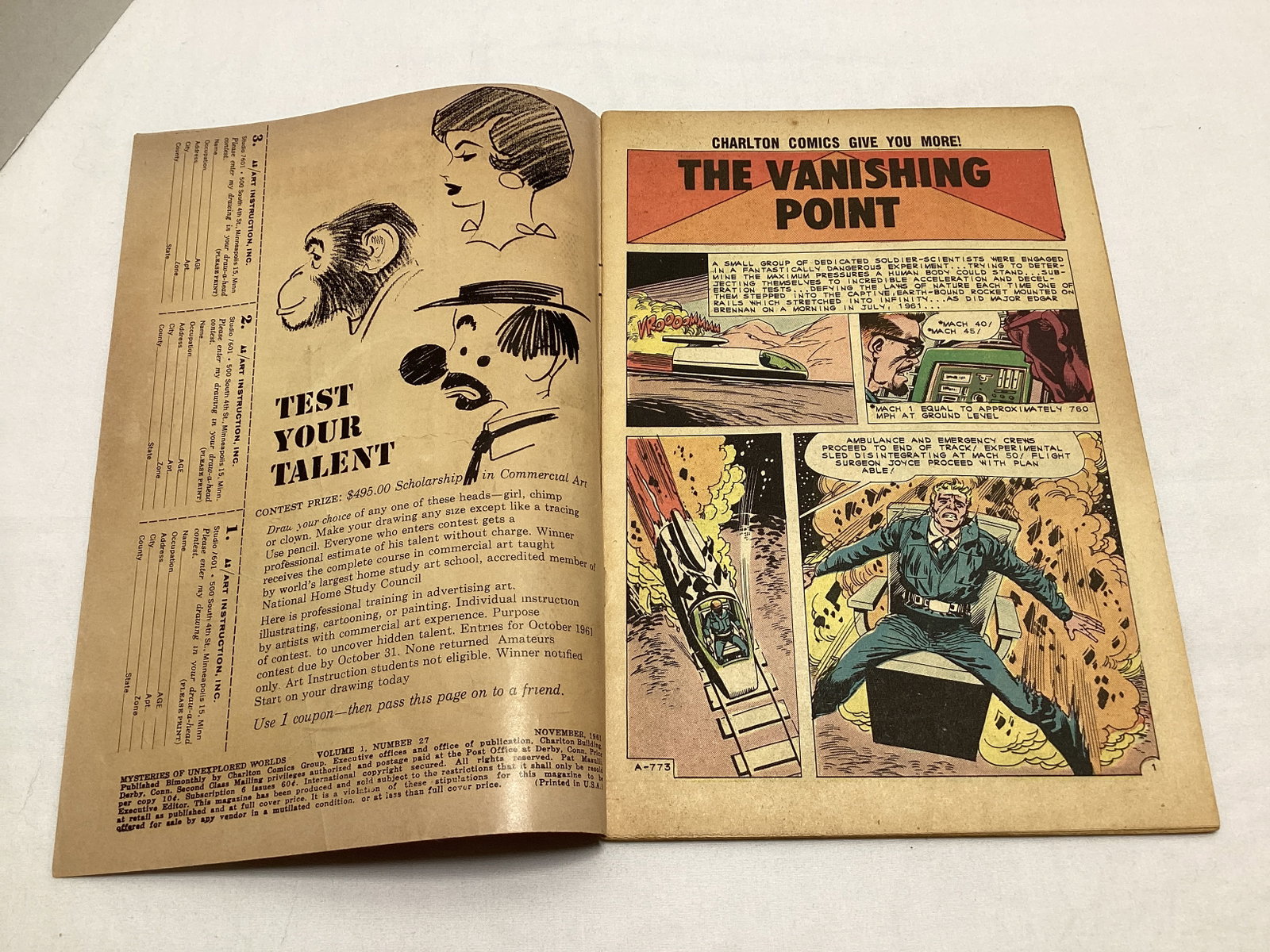 Mysteries of Unexpected Worlds 27 Charlton Comic Book - 6