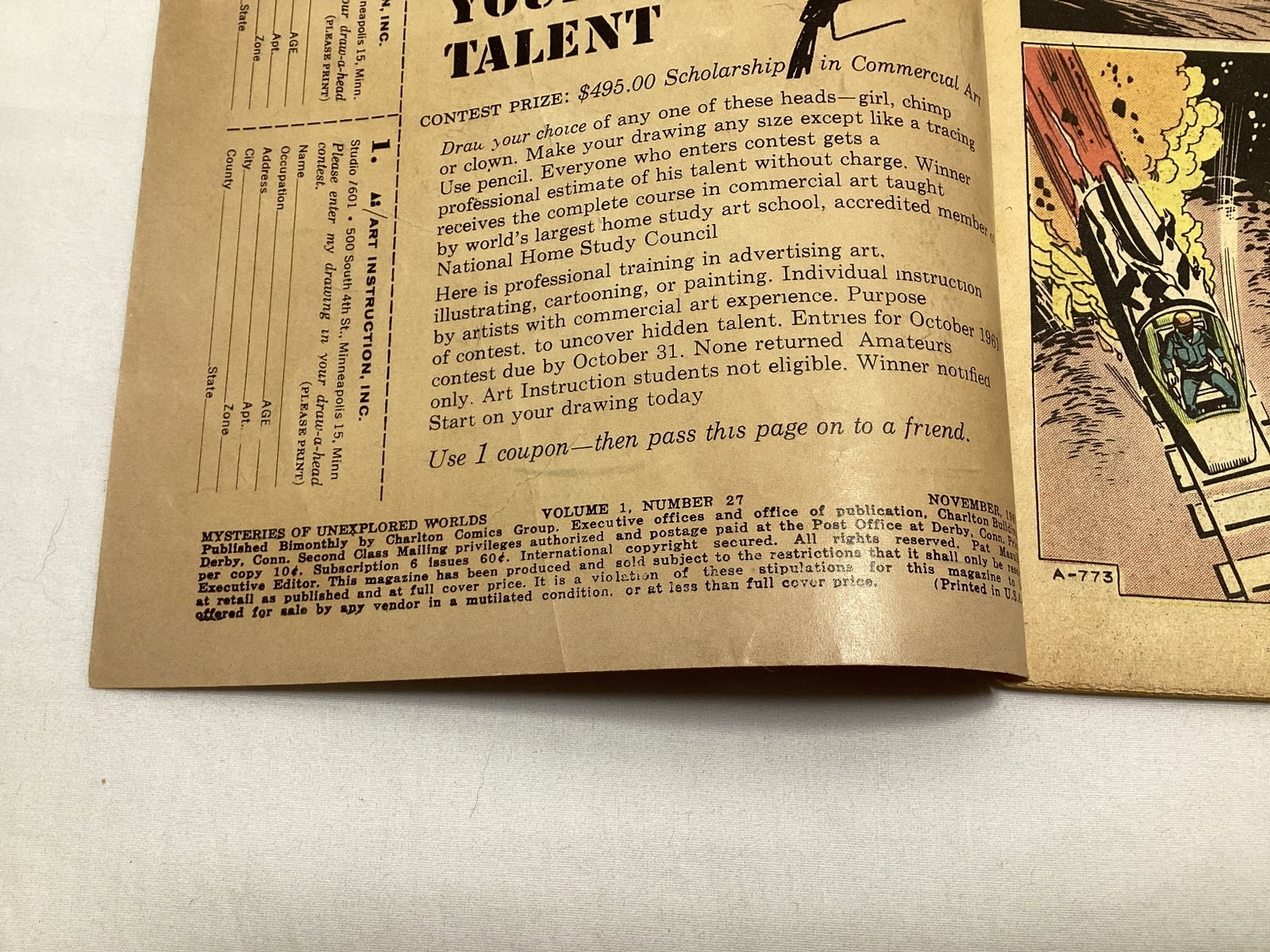 Mysteries of Unexpected Worlds 27 Charlton Comic Book - 7