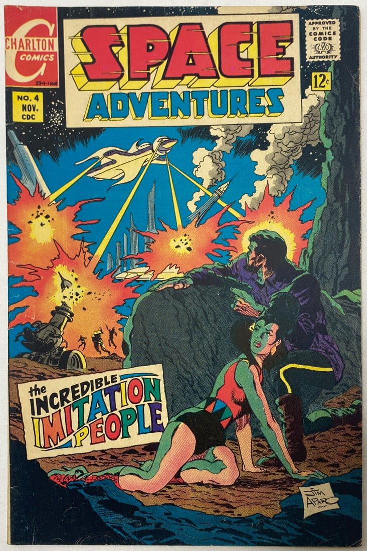 Space Adventures 4 Charlton Comic Book: 1968, please preview and see all photos for this lot