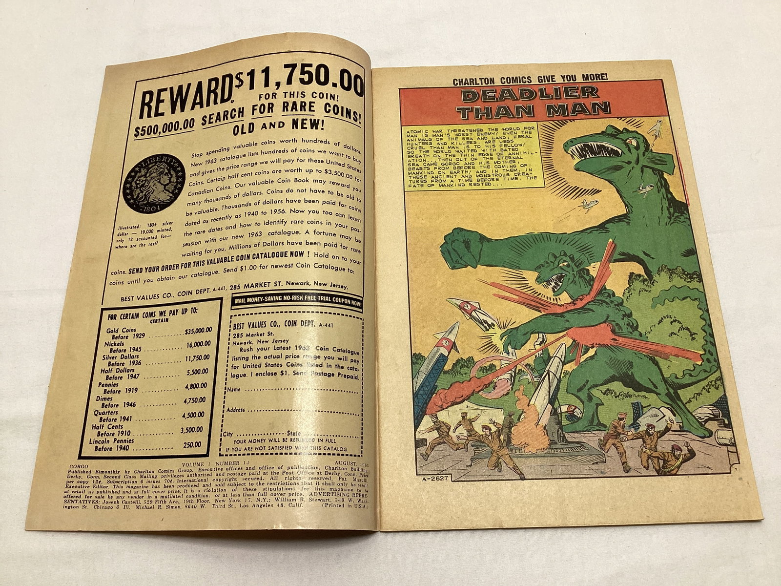 Gorgo 14 Charlton Comic Book - 6