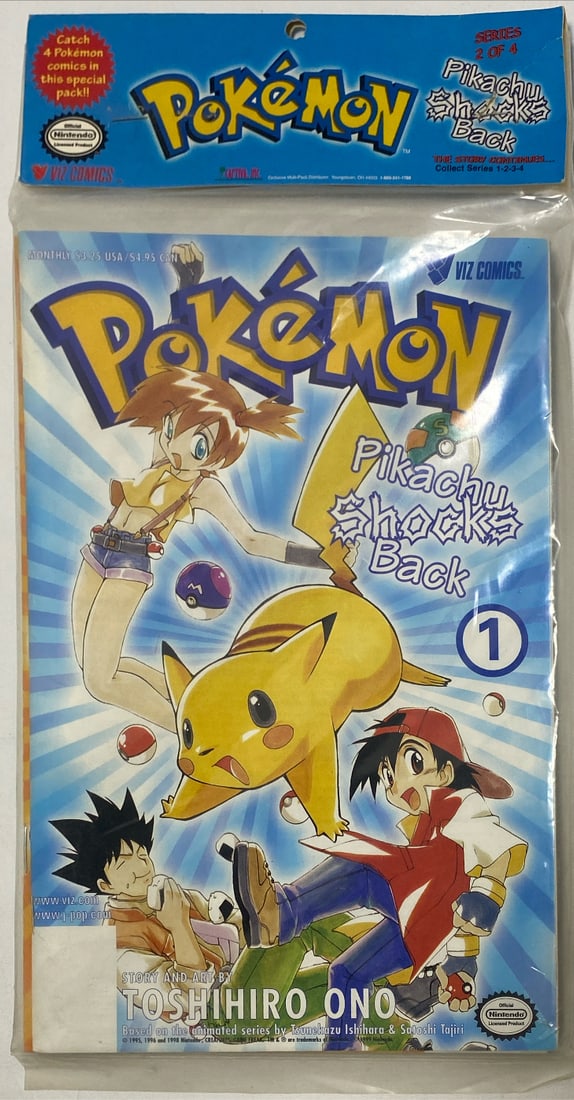 Four Pokémon Viz Comic Books: please preview and see all photos for this lot
