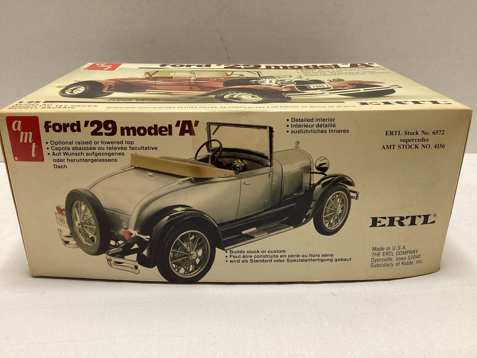 AMT ERTL 1929 Ford Model A 1:25 Scale Model Kit - 3