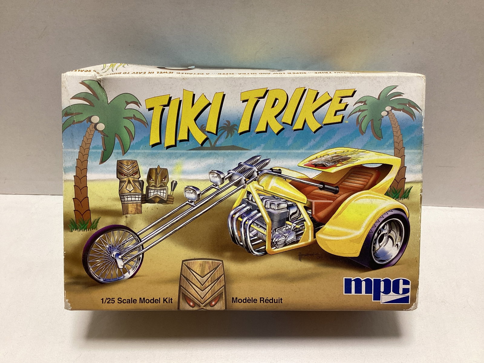 MPC Tiki Trike 1:25 Scale Model Kit: open box, unsure if complete