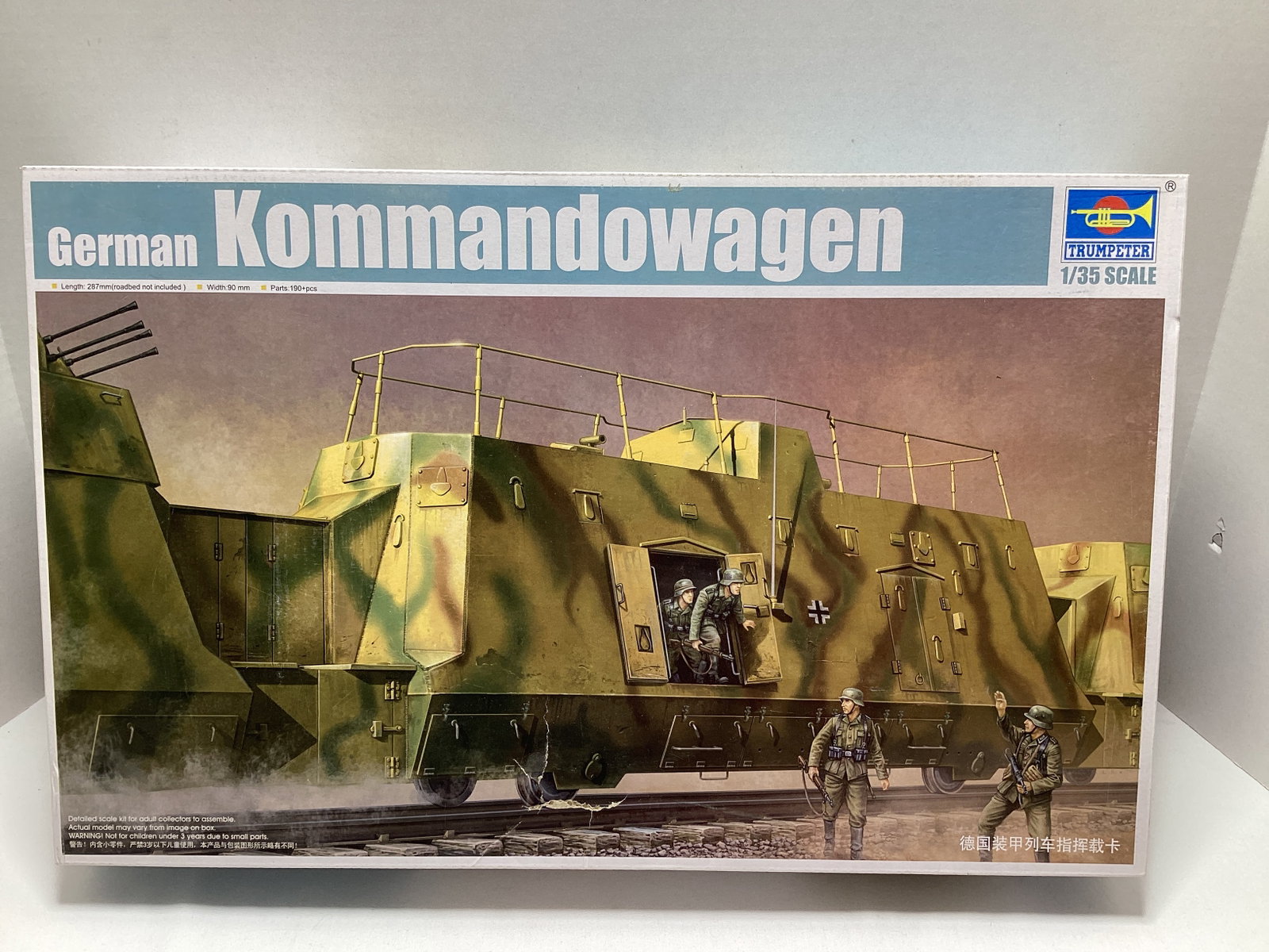 Trumpeter German Kommandowagen 1:35 Scale Model Kit: open box, unsure if complete