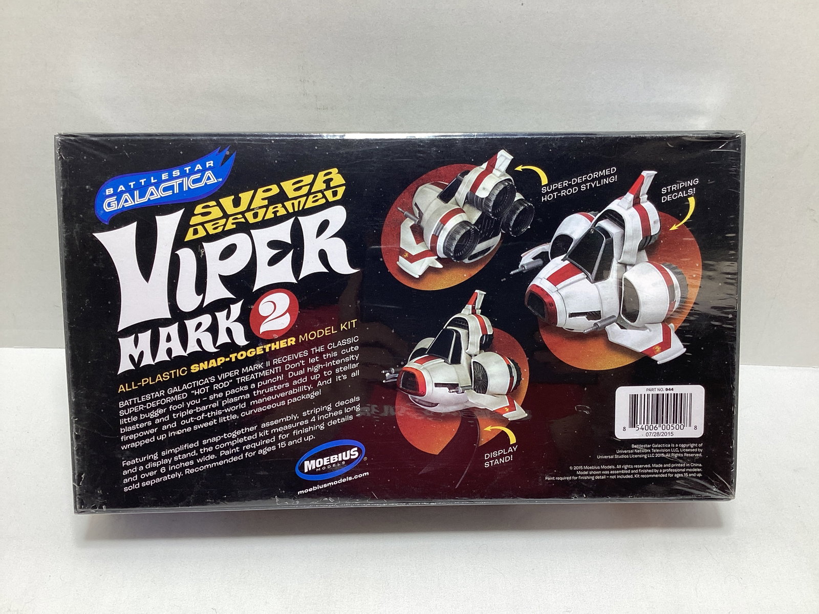 Moebius Battlestar Galactica Super Deformed Viper Mk. 2 Model Kit - 3
