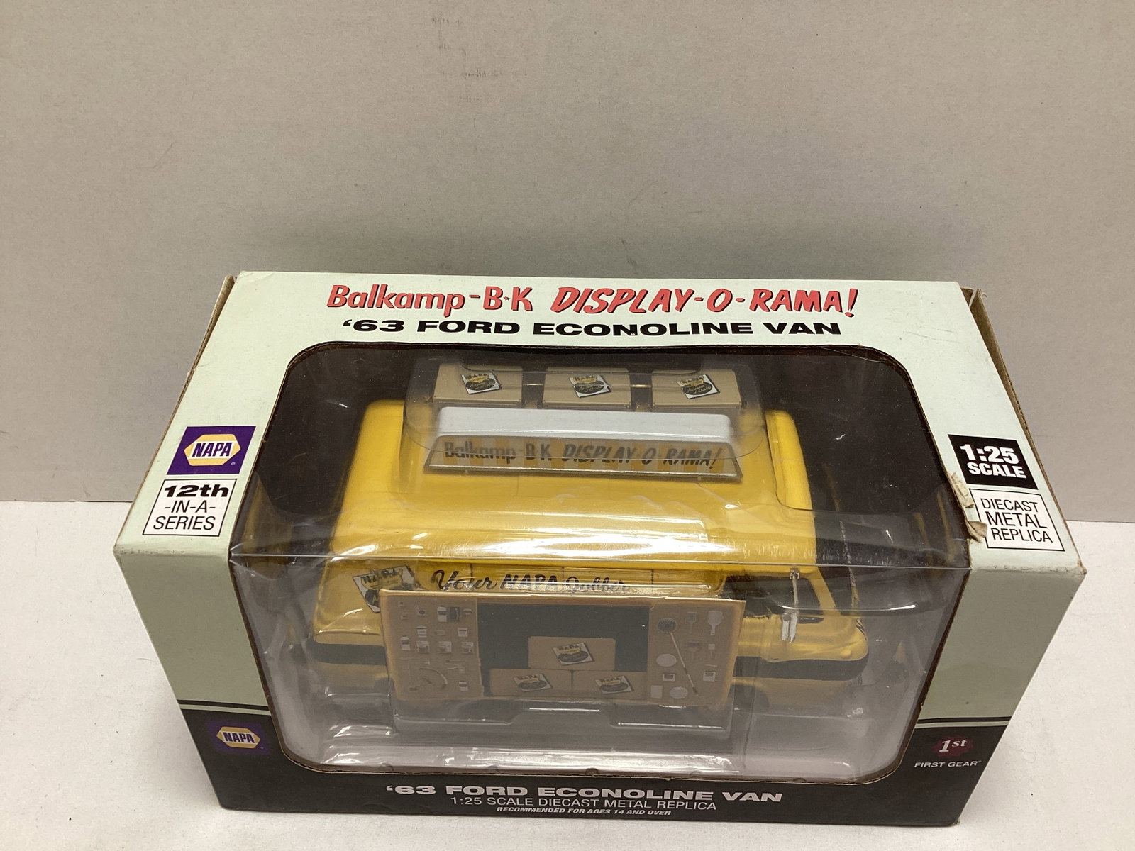 1st Gear Napa 1963 Ford Econoline Van 1:25 Scale Diecast - 3