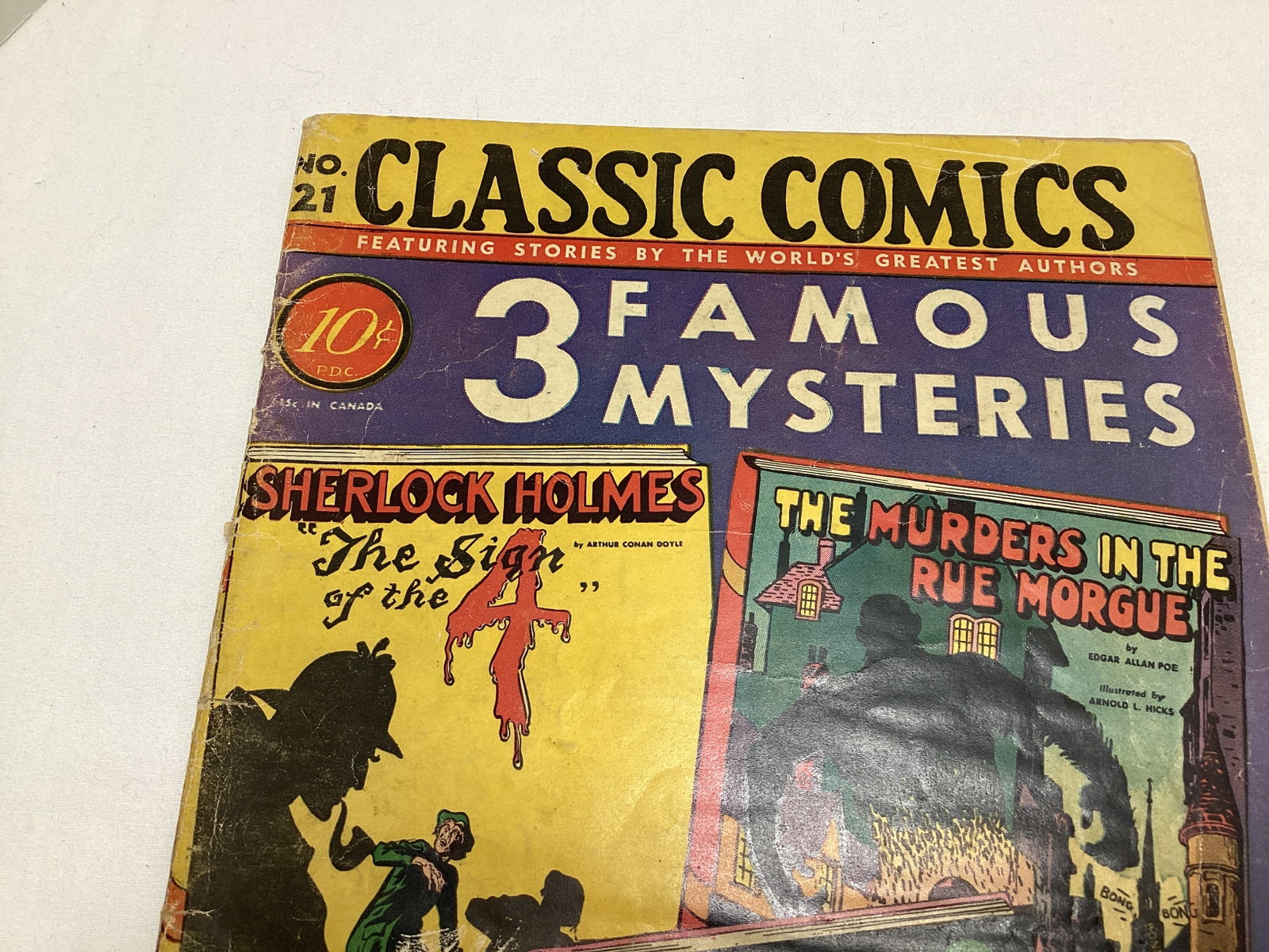 Classic Comics 21 Three Famous Mysteries Comic Book - 2