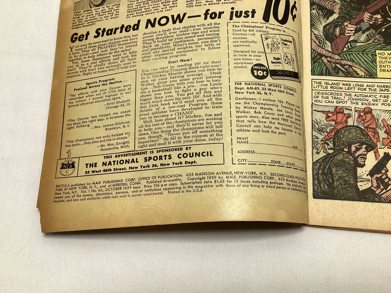 Battle 66 Atlas Comic Book - 7
