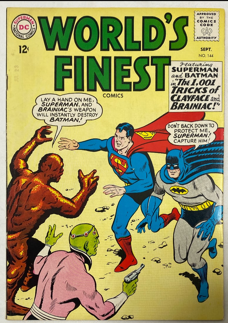 World's Finest Comics 144 DC Comic Book: 1964, please preview and see all photos for this lot
